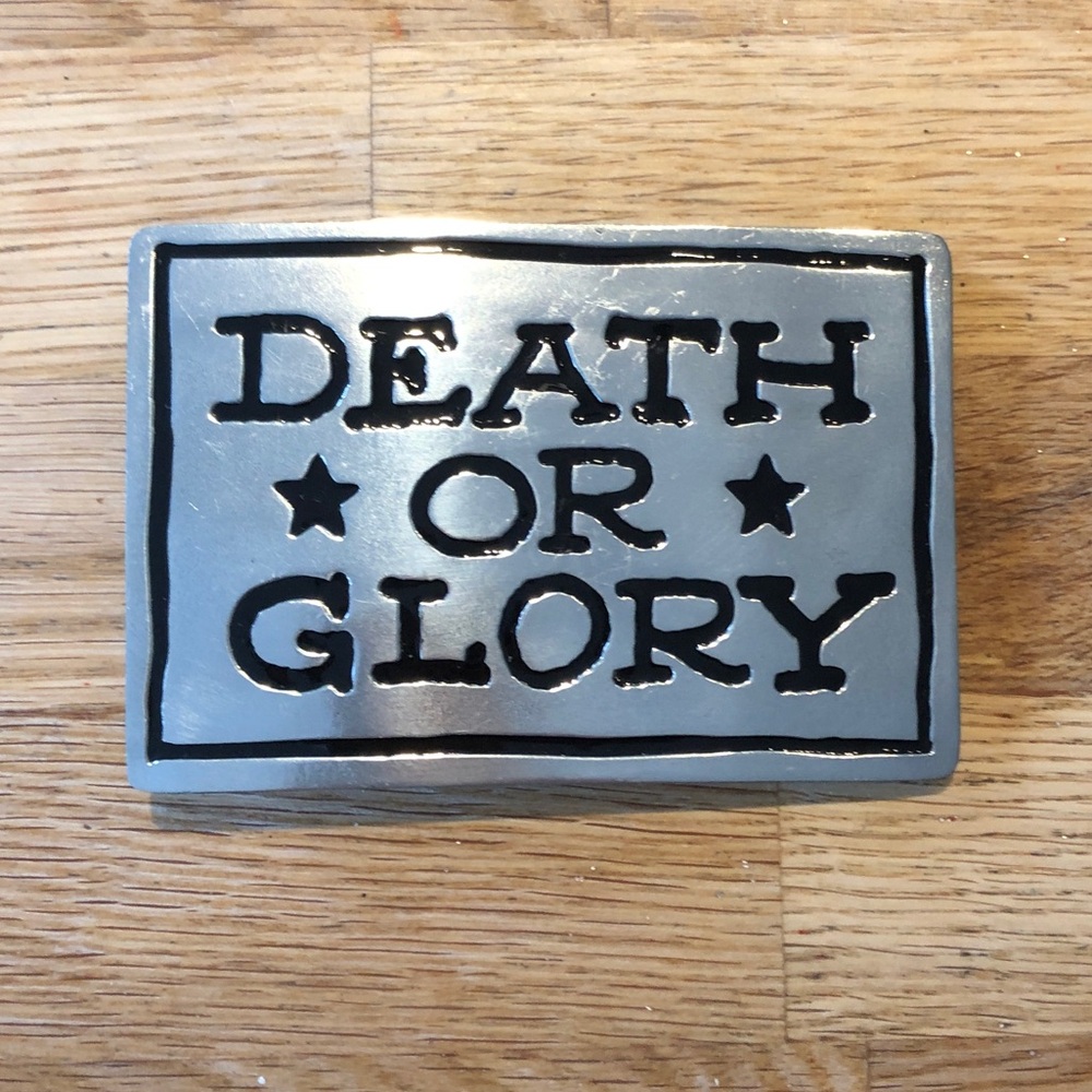 Sailor Jerry "Death or Glory" Rockabilly Punk Tattoo Belt Buckle